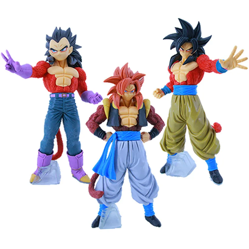 25CM Anime Dragon Ball Vegeta IV GT Super Saiyan 4 Version Model Son Goku Toy Gift Collection Action Figure Doll