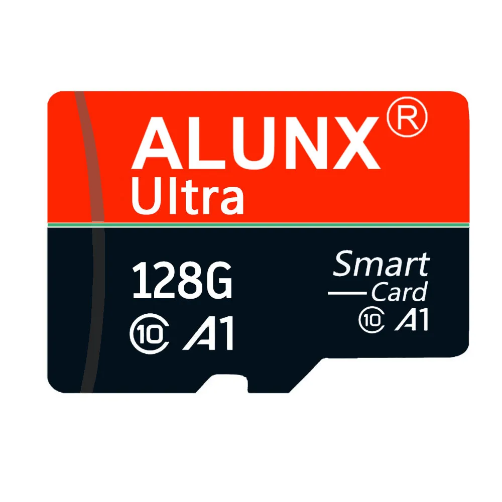 ALUNX-100% 정품 마이크로 TF SD 카드, 128GB 64GB 32GB 16GB 8G 메모리 카드 플래시 클래스 10 지원 휴대 전화 UAV 등 카드 리더