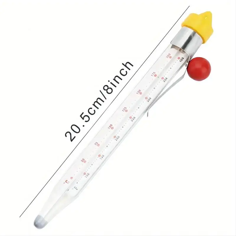 Instant Read Candy Thermometer - 3 Display Modes, Stainless Steel, Perfect For Baking, Candle Making & Cooking