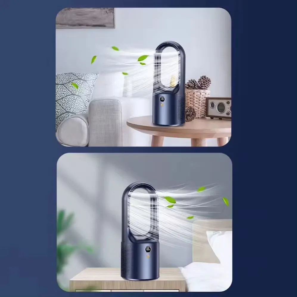 2024 xiaomi neuer klingen loser Lüfter tragbarer Desktop-Lüfter Flügel kühler Lüfter für Büro Outdoor Indoor Silent Fan wiederauf ladbar