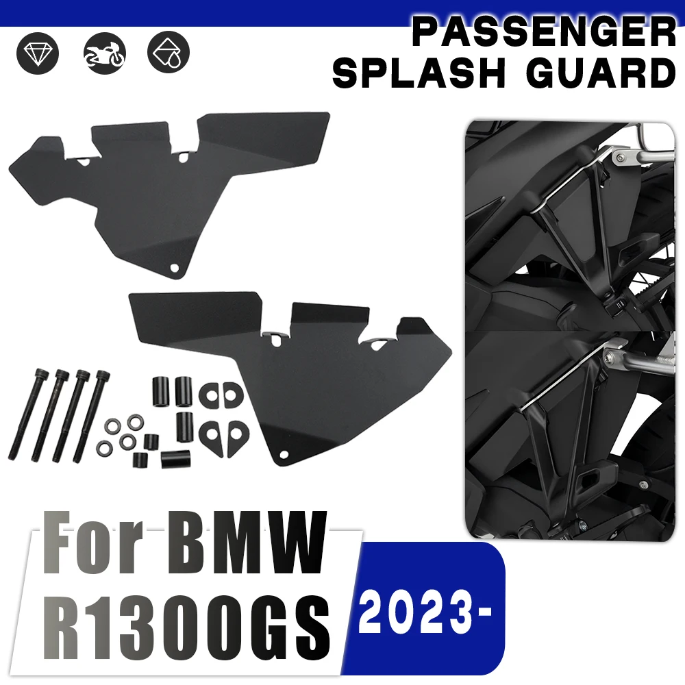

New R1300GS Rear Side Fender Mudguard Extension Passenger Splash Guard Kit For BMW R1300GS R 1300 GS 2023 2024 2025
