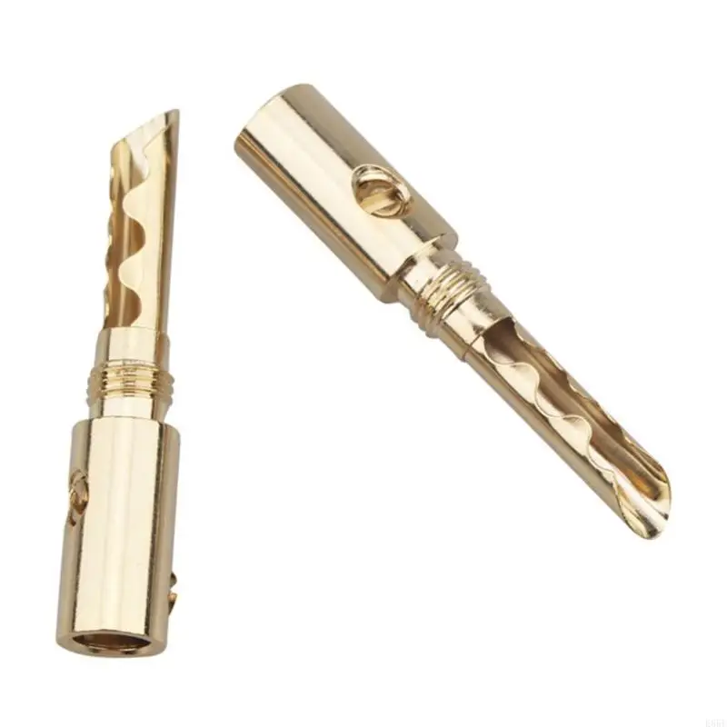 E65E HIFI DIY Gold Plated Electrical Plug 5mm Banana Plug Connector