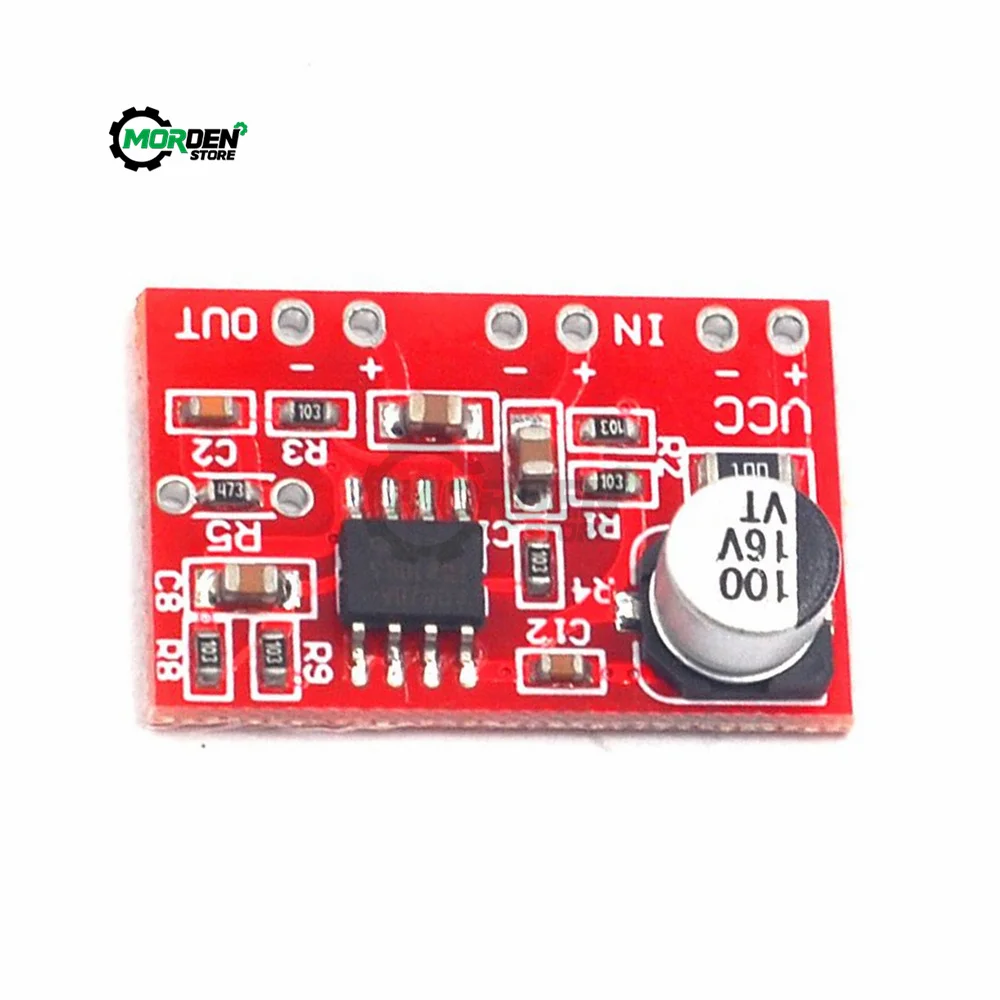 DC 3.8V-15 AD828 Stereo Dynamic Microphone Preamplifier Board MIC Preamp Module for Tool Accessories