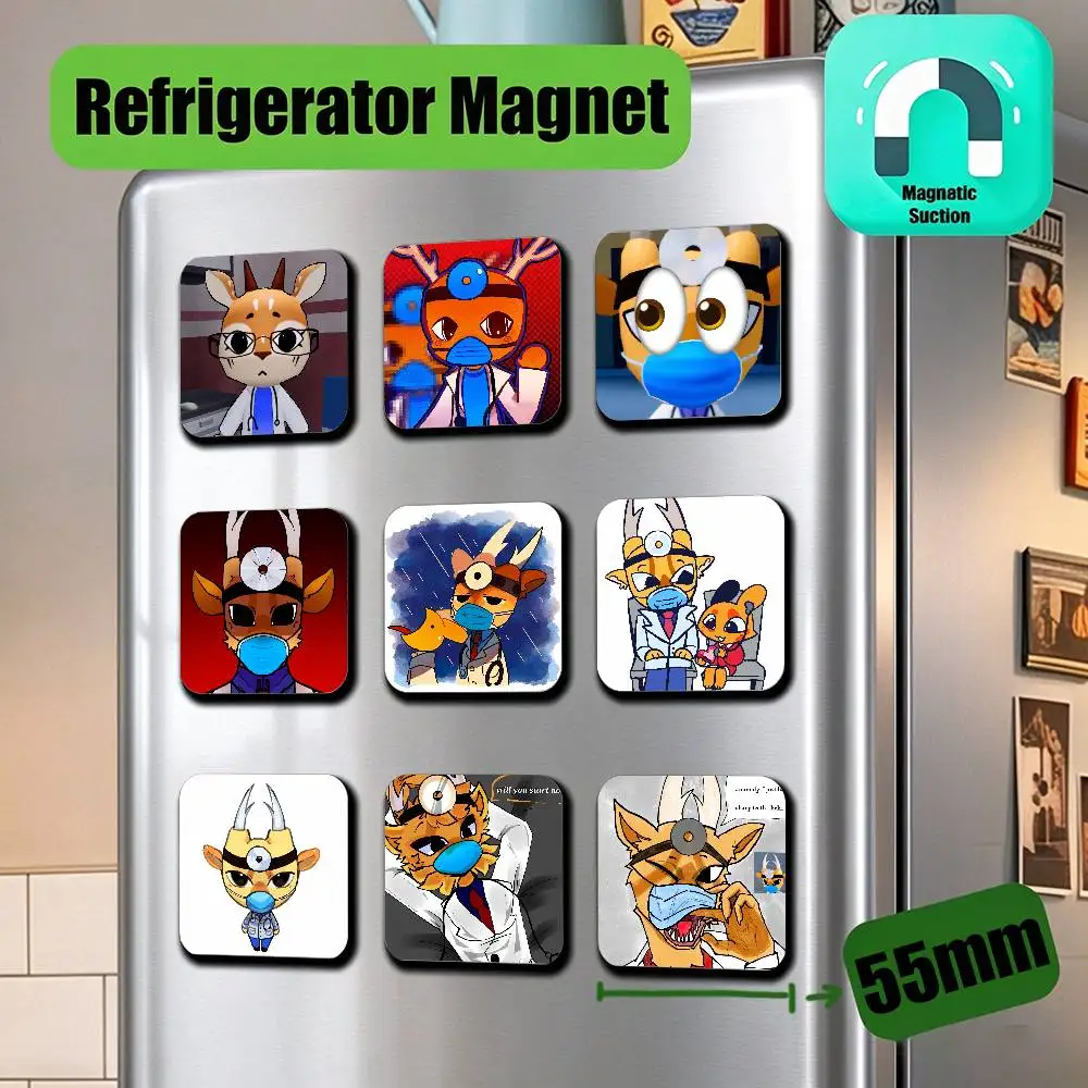 For Animal Hospital Dr Doctor Harlow Fridge Magnetic Metal Icebox Cabinet Custom Refrigerator Magnets Decoration Gift