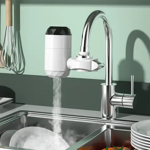 주방 인스턴트 전기 온수기 탭 온수 수도꼭지 히터 냉난방 수도꼭지 Tankless 순간 온수기 홈