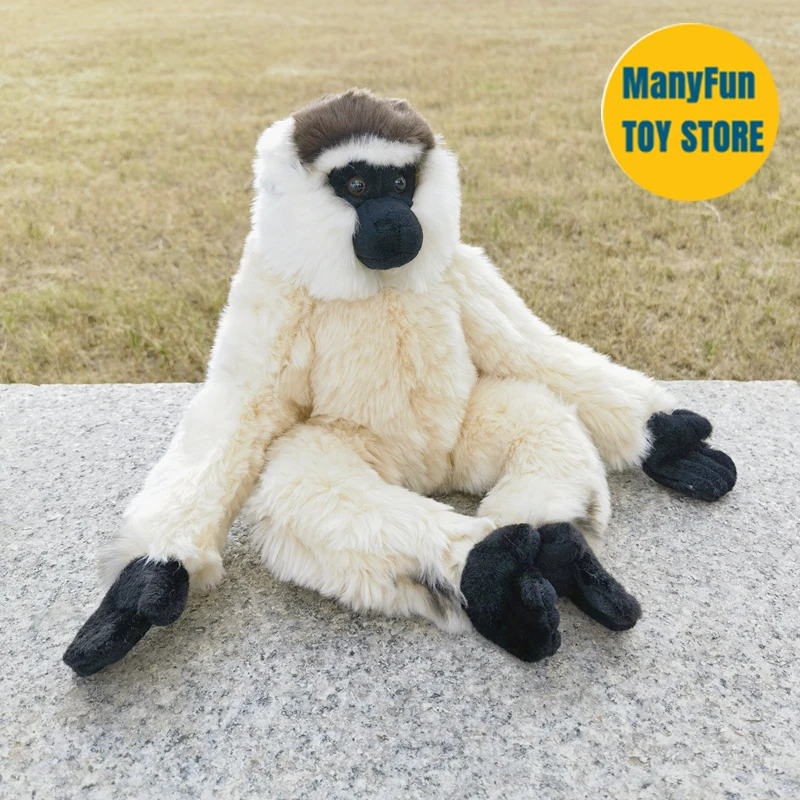 

Realistic Gibbon High Fidelity Monkey Plushie Sifaka Plush Toys Lifelike Animals Simulation Stuffed Doll Kawai Toy Gifts For Kid