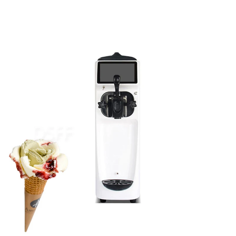 Mini Soft Ice Cream Machine Single Taste Super Silent Small Desktop Frozen Yogurt Machine