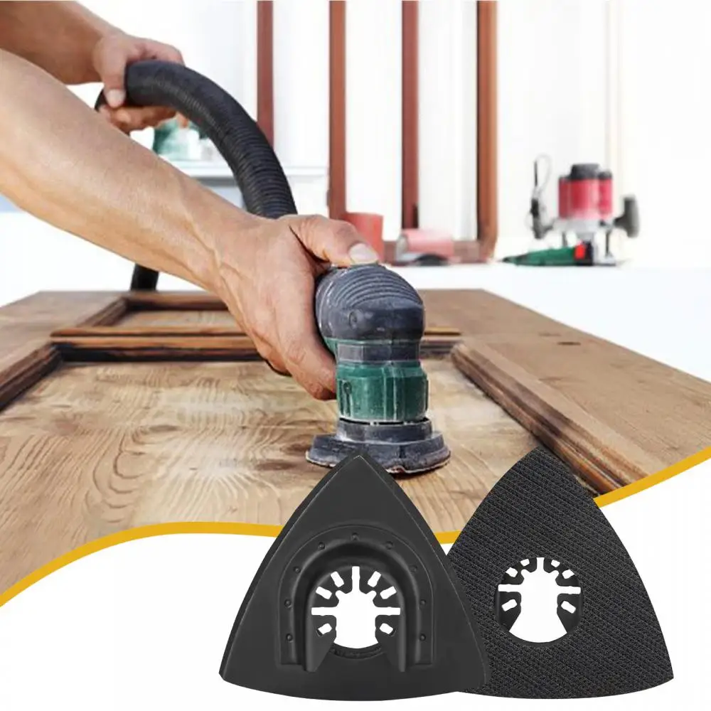 Triangular Oscillating Tool Sanding Pad Quick Release 82mm Fit Multi Tool Hook Renovator Accessories Sandpaper Sanding