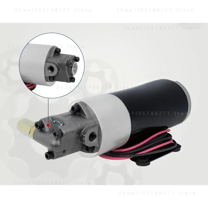 DC 12V/24V AC 220V Diesel Oil Pump Electric Hydraulic Pump Small DC Oil Micro Gear Gear Oil Pump Oiler