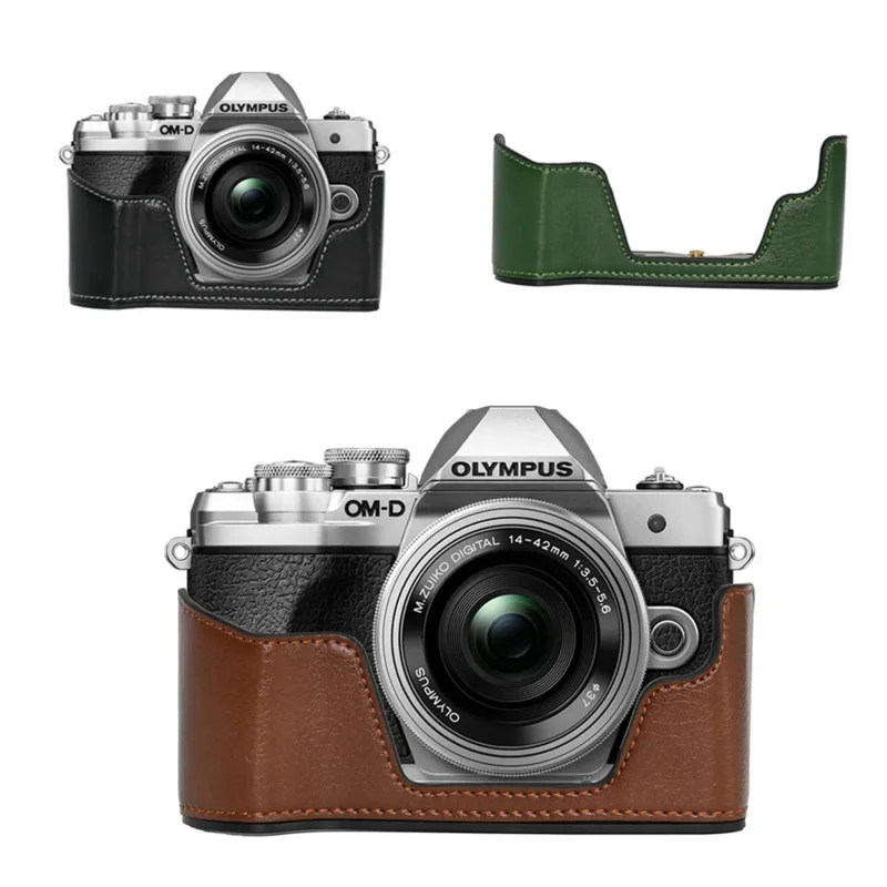 Для Olympus OM-D Mark III , OMD EM10 III Camera EM10III PU Camera Half E-M10 Body Base Skin Protector