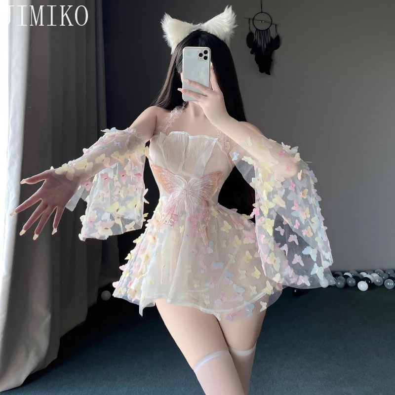 

Fantasy Role Play Costume Woman Cosplay Elf Princess Dress Sexy outfit Party dresses Evening 19 JIMIKO Lace Nightgown Lingerie