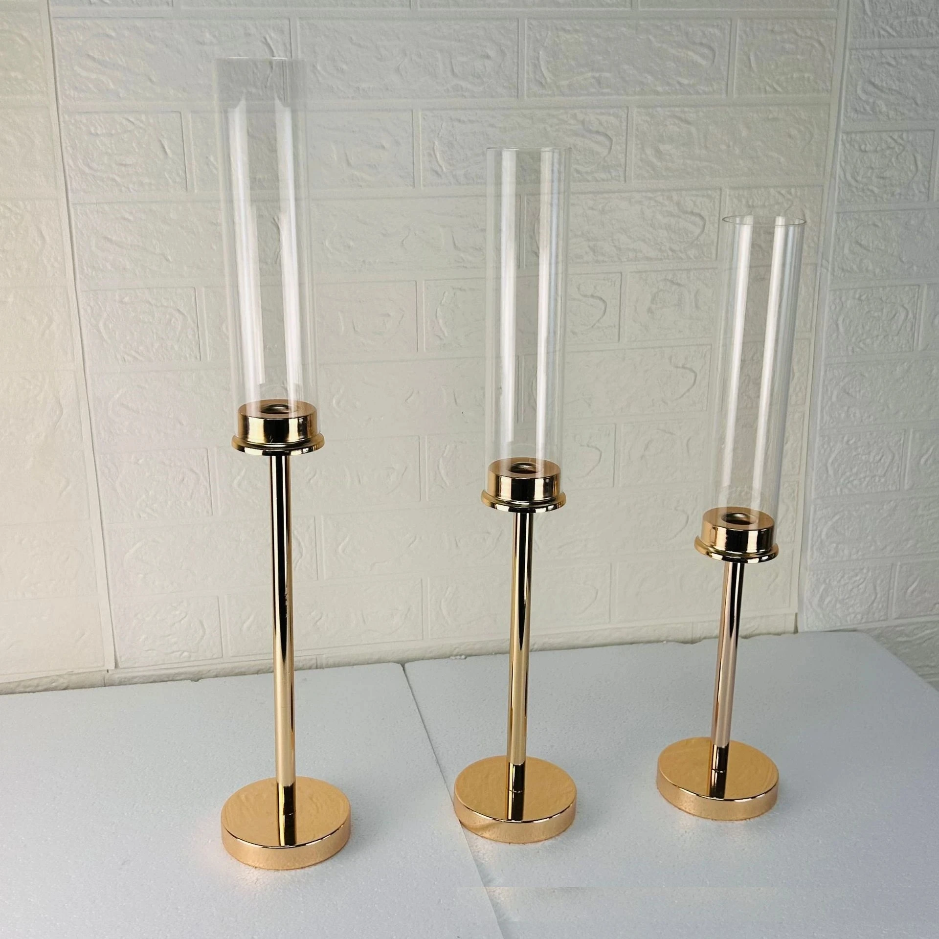 

30pcs=10 sets Wedding pillar candlestick Candle Holder Personality Wedding Decoration Iron Candle Holder Living Room Home