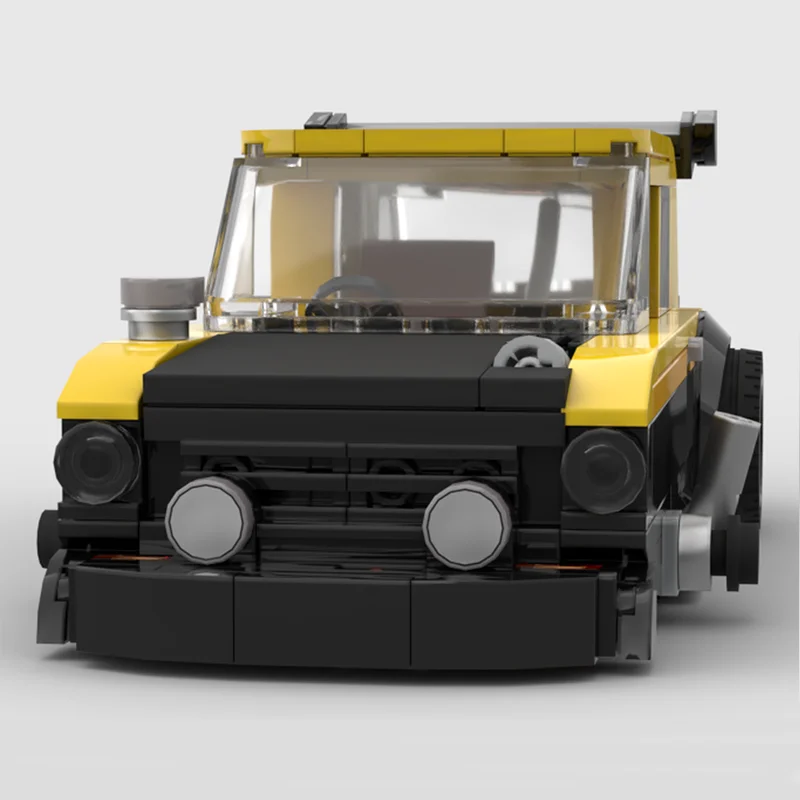 266PCS New MOC ​​Champions City Highway 1981 Reliant Robin Modular Children's Educational Building Blocks Toy Gift view 4