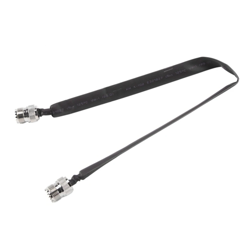 Дверной/оконный сквозной плоский коаксиальный кабель RF SO239 UHF «мама» к UHF «мама» 50 Ом РЧ-коаксиальный удлинитель с косичкой 20 см