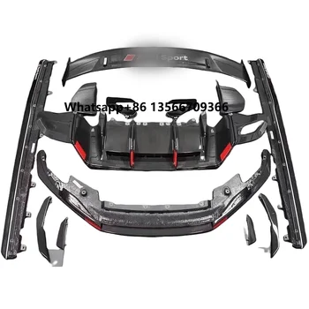 Hot Selling Rega Style for  R8 Body Kit Full Carbon Fiber Car Parts Front Bumper Front Lip Rear Diffuser Rear Spoiler