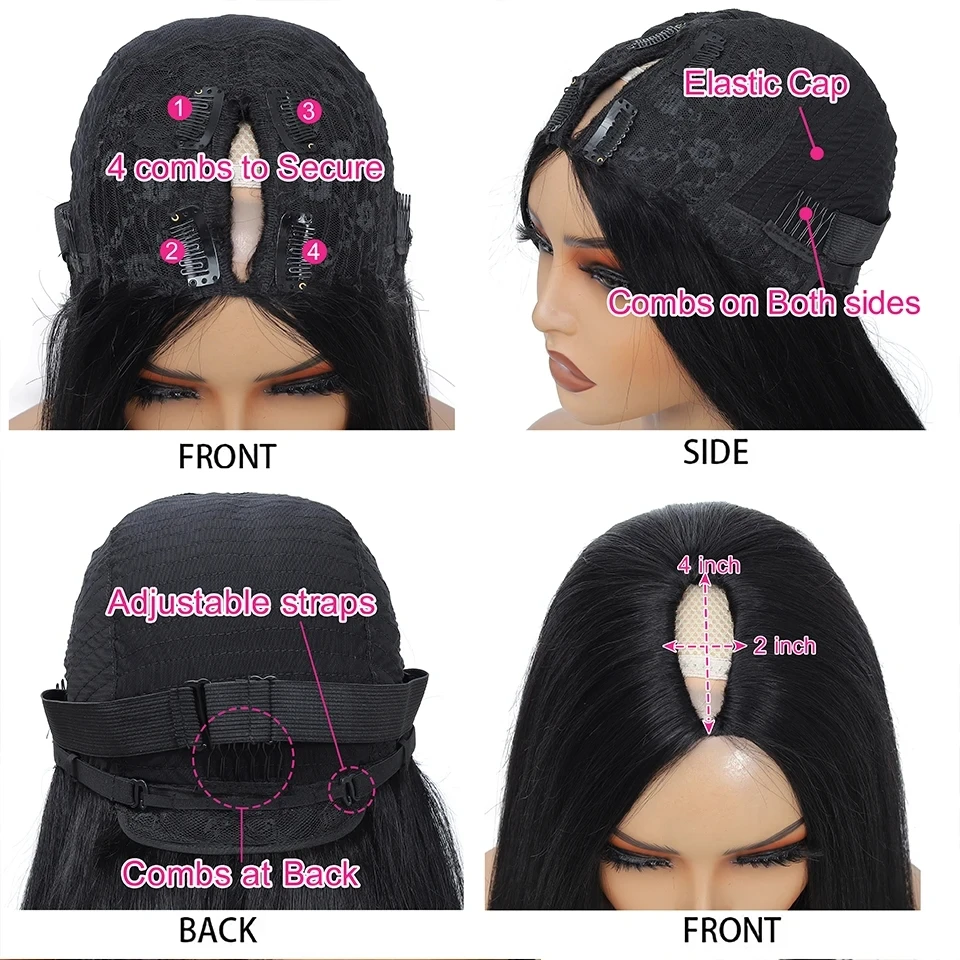 U V جزء البورمية مجعد الجسم موجة غلويليس الباروكات شعر الإنسان 250% ترقية الخامس جزء شعر مستعار مع الرباط لا ترك غلويليس V الشكل