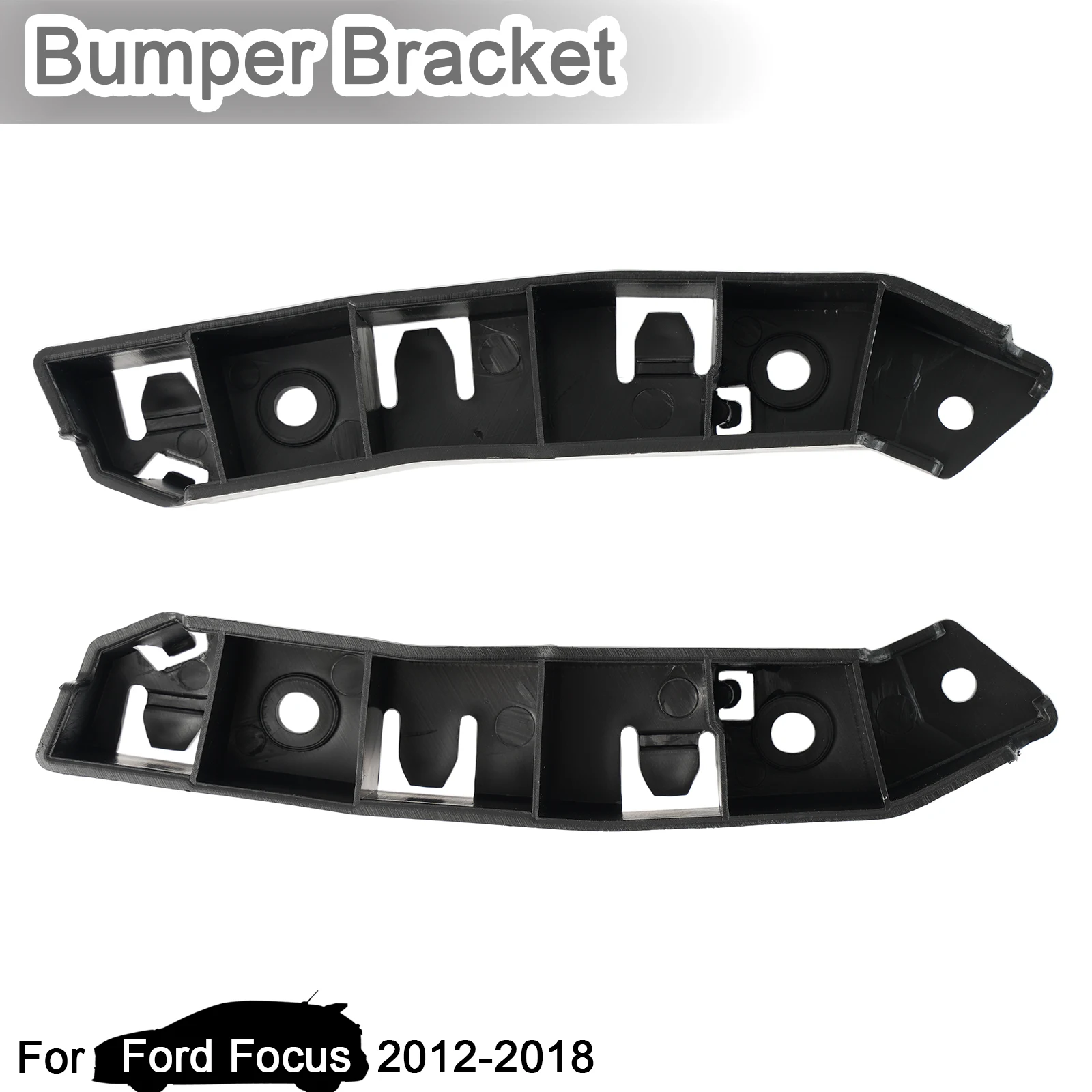 คู่รถด้านหน้าซ้ายขวากันชนท่องเที่ยว Mount Bracket Grille Retainer สําหรับ Ford Focus RS SEL ST 2012 2013 2014 2015 2016 2017 2018