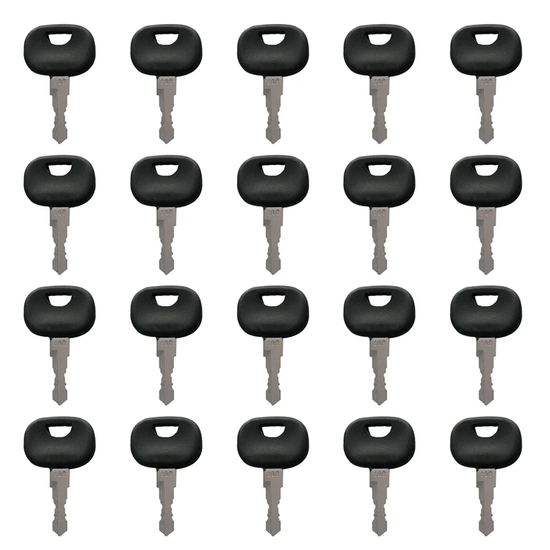 10221073 AT322699 20pc Ignition Key ELI80-0111 LW10288887 Compatible with John Deere 605C 655C 755C 950C 1050C