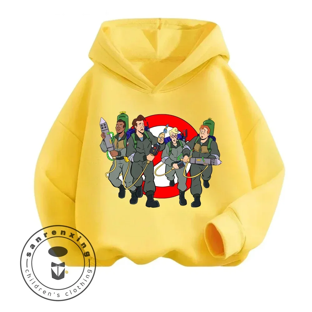 Chic Ghostbusters Cartoon Hoodie With Simplistic Delicate Soft Feel Perfectly Suited for the Fashion Forward Children Boys Girls