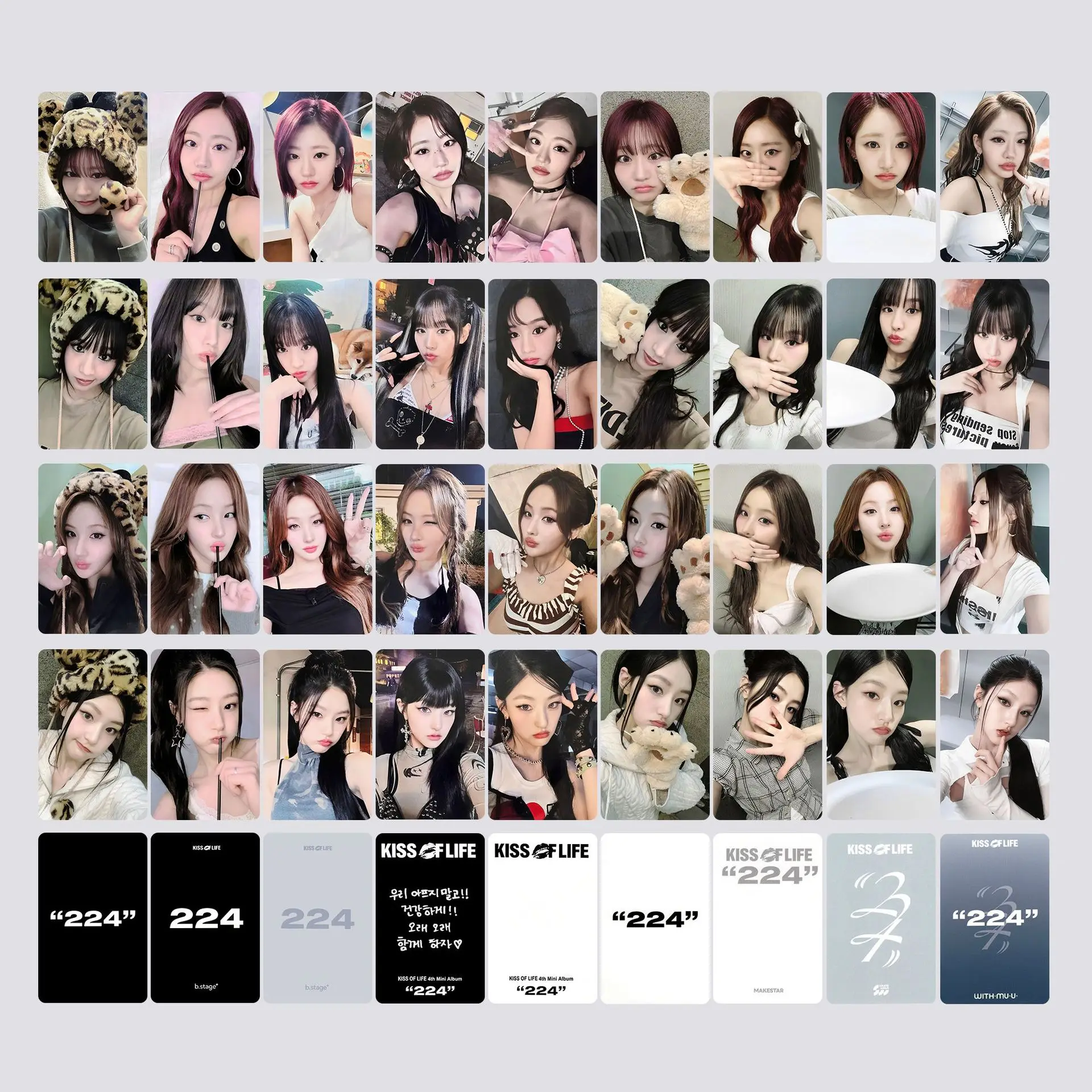 

KPOP KISSOFLIFE 224 Альбом PhotoCard K4 Store Benefit Lucky Draw Card KISS OF LIFE JULIE NATTY BELLE HANEUL Коллекция фанатов Подарки