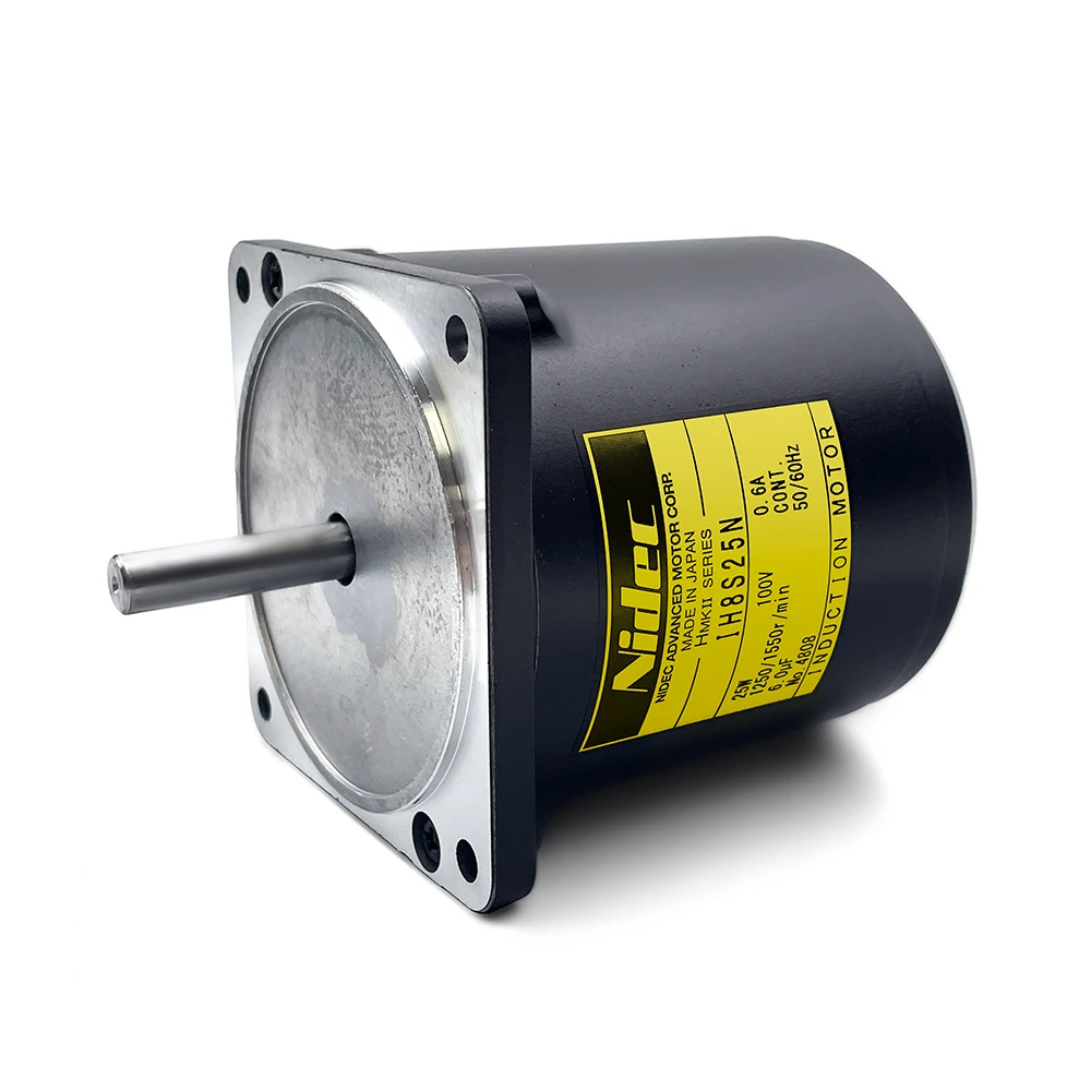 Easy To Use 25W Induction Mo tors Straight Shaft IH8S25N Nidec Servo 0.6A 100V Single Phase AC Type image 3