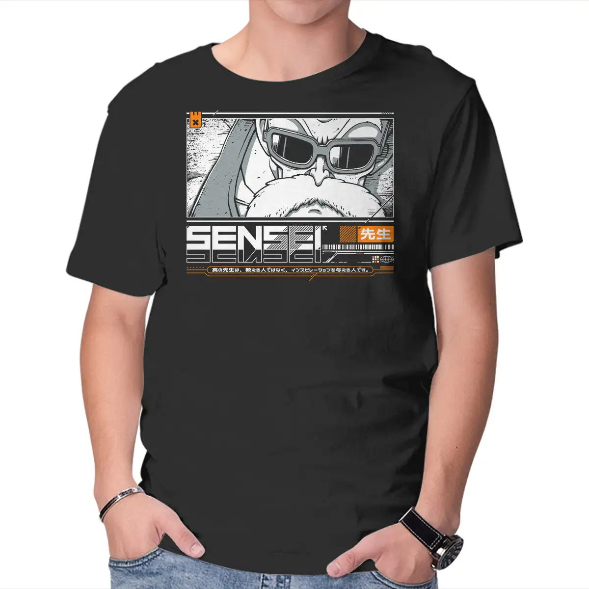 Sensei V4 MRoshi Anime Graphic T-shirts for Men Clothing Women Short Sleeve Tees New Arrivals Unisex Summer