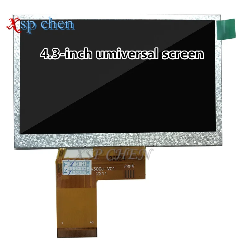 4.3-inch 480 × 272 dot color TFT color LCD module for MP4, GPS, PSP, Car.MCU, PIC, AVR, 40PIN free shipping