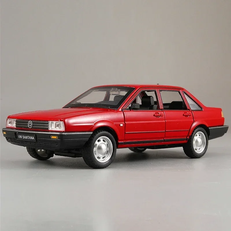 1/24 Skala VW Volkswagen Santana Vintage Model samochodu Diecast Zabawka Pojazd Dzieci Chłopiec Urodziny Samochód Zabawka Prezent Kolekcja Miniatura