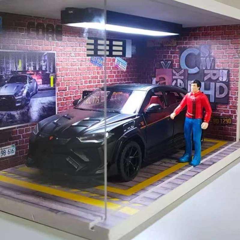 1:24 لامبورغيني أوروس بيسون مانسوري SUV سبيكة نموذج سيارة لعبة Diecasts صب المعادن الصوت والضوء سيارات لعب للأطفال مركبة #1