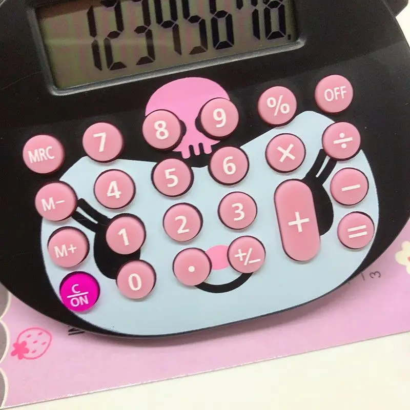 Sanrio Kuromi Nettes Mädchen Herz Präzisionsrechner Kleiner tragbarer Cartoon Student Mathematikrechner Kinder Geburtstagsgeschenk
