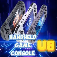 U8 Retro Handheld Game Console 128G 64G Linux System 4.0-inch IPS Screen Pocket Video Player  Games Kid Gift