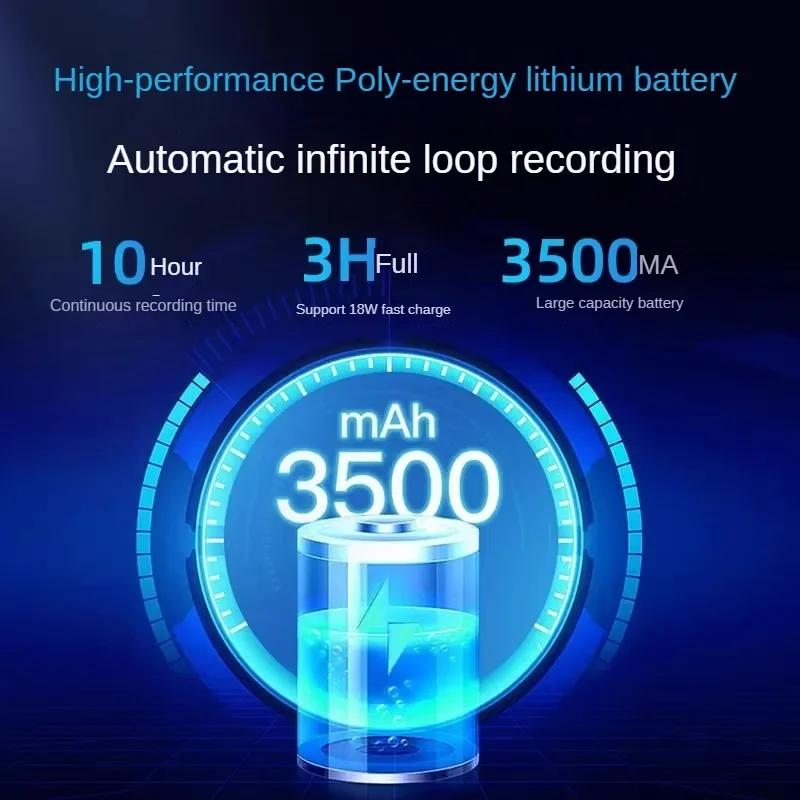 

Long Endurance 4K Law Enforcement Recorder 1600P High-definition Night Vision Chest Wearing Camera Video Audio Voice Record