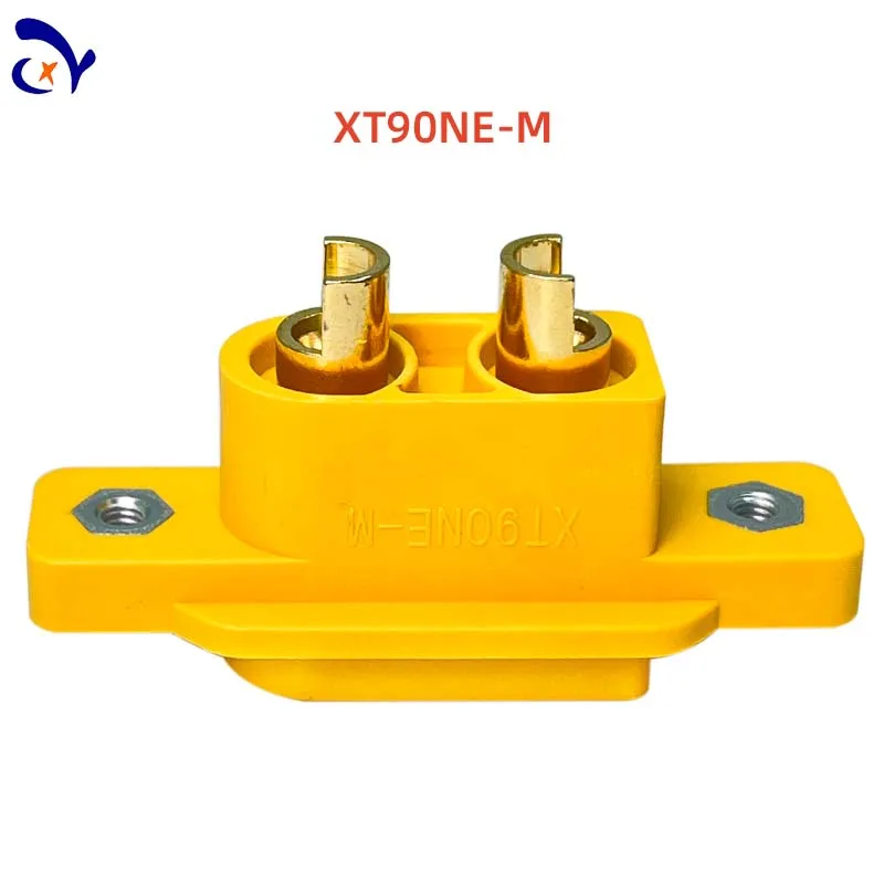 5PCS Amass XT90NE Male Connector With M2.5 Nut Inline Panel Mount