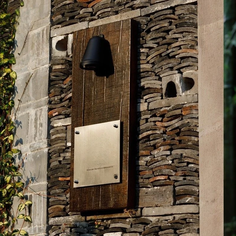 304 stainless steel, solid wood ambient light house number hotel homestay store listing guide sign