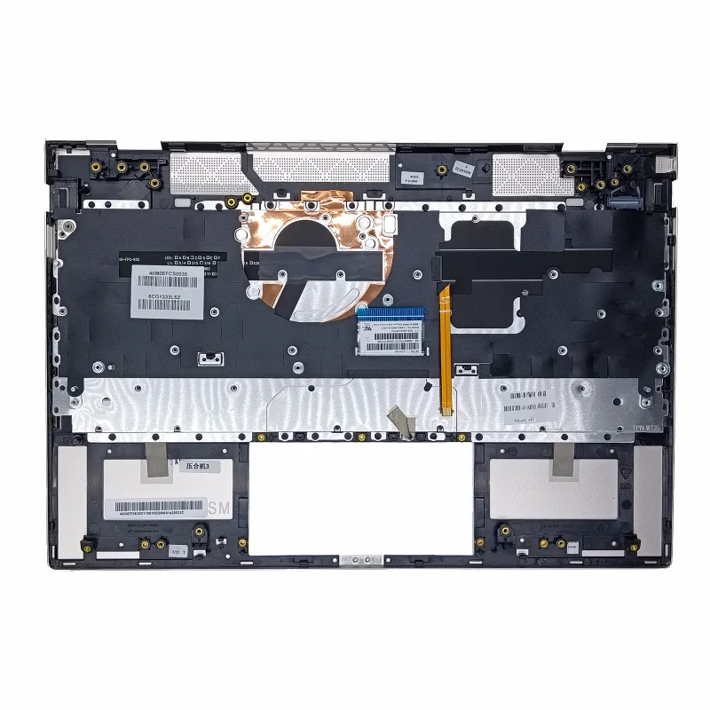 f  New For HP Envy 13-AH Upper Case Palmrest with Backlit Keyboard Gold L19541-001