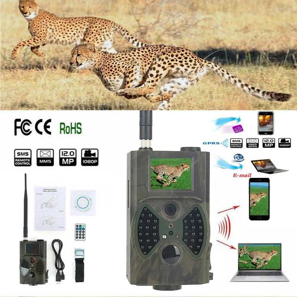 

HC-330M Камера для охоты на тропу 1080P 16MP Инфракрасные камеры Ночное видение Открытый охотник Скаутская камера наблюдения