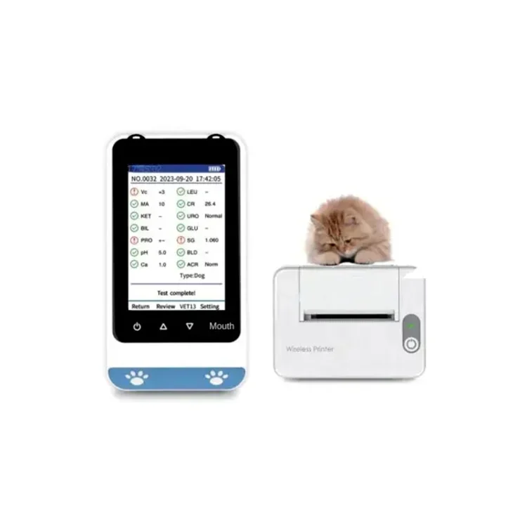 Veterinary Instrument Test Equipment Handheld Vet Urinalysis Analyzer Machine for Animal Pet