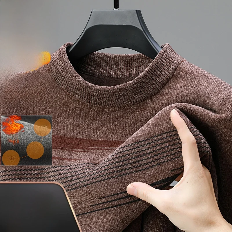 

Мужской трикотаж с высоким воротником на подкладке Fce, повседневный теплый удобный зимний свитер Faion Ci Sle Long Sve