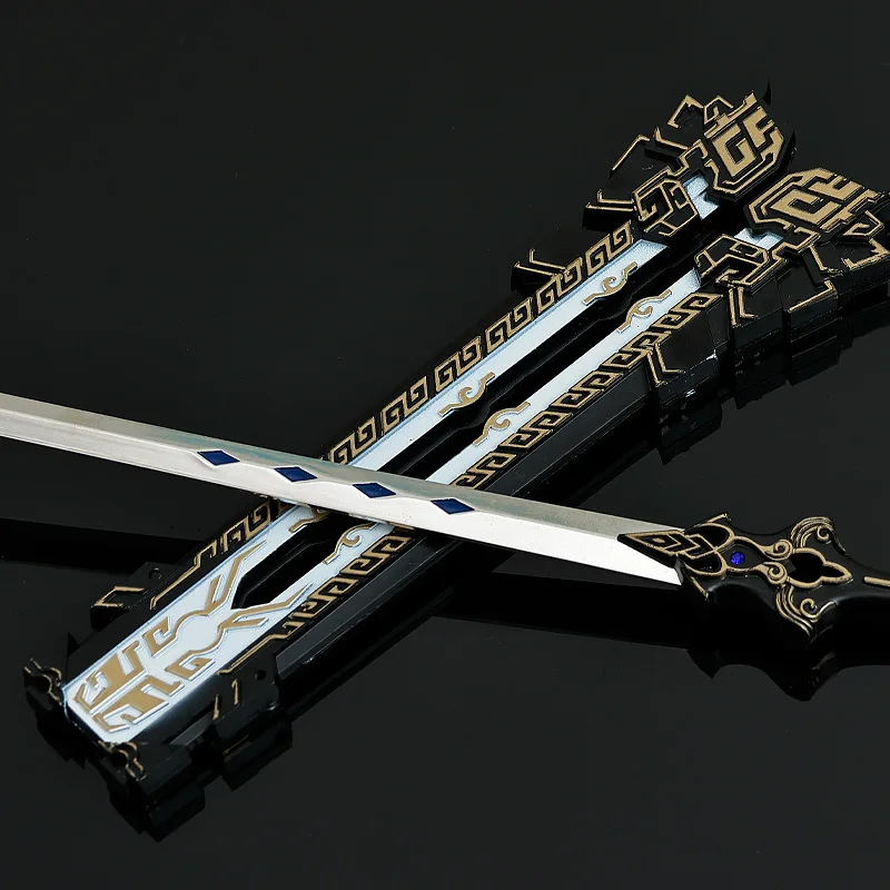 24cm 純陽刀 ゲームナイフ装飾 金属鞘付き工芸品飾り物 サムライ刀フィギュアモデルコレクション