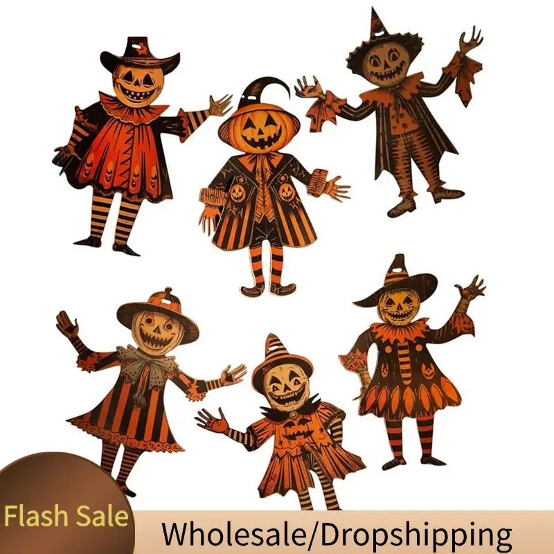 BAAD Decorazioni per stamina di Halloween, decorazioni per striscioni di Halloween in legno Banner di streghe, feste, festival, decorazioni murali