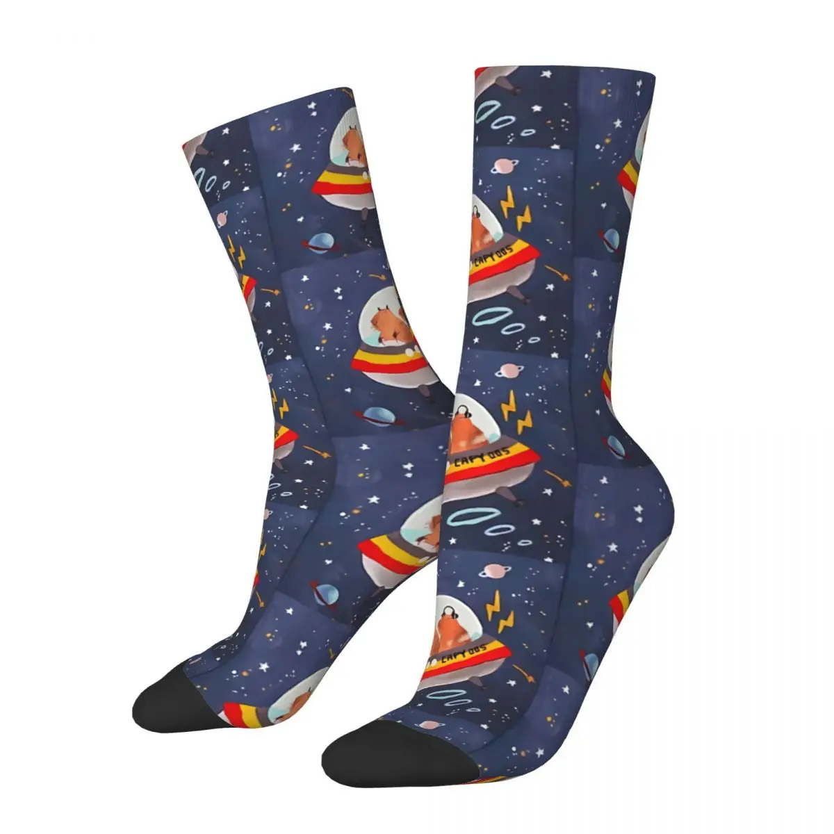 

Space Capybara Kawaii Socks Hiking Cartoon Pattern Socks