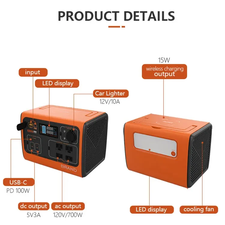 All In One 300W 500W 2000W 1500 1000 Watt Outdoor Home Litium Portable Solar Generator With Solar Panels