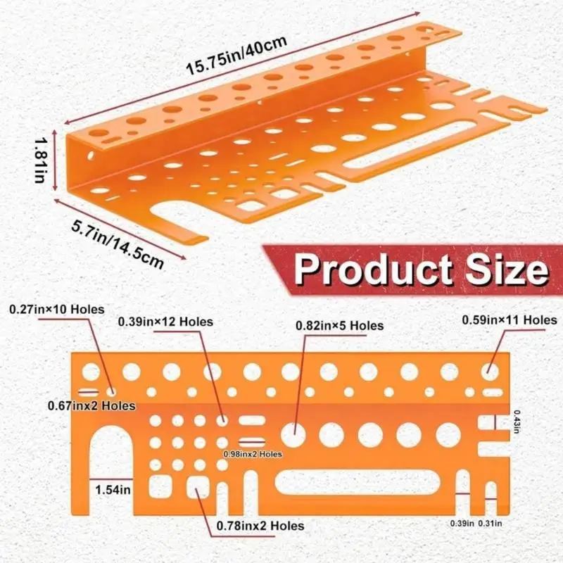 Langlebiger Hardware-Sortierer aus Stahl mit anpassbaren Unterteilungen für effizientes Management D2RD – Detail 6