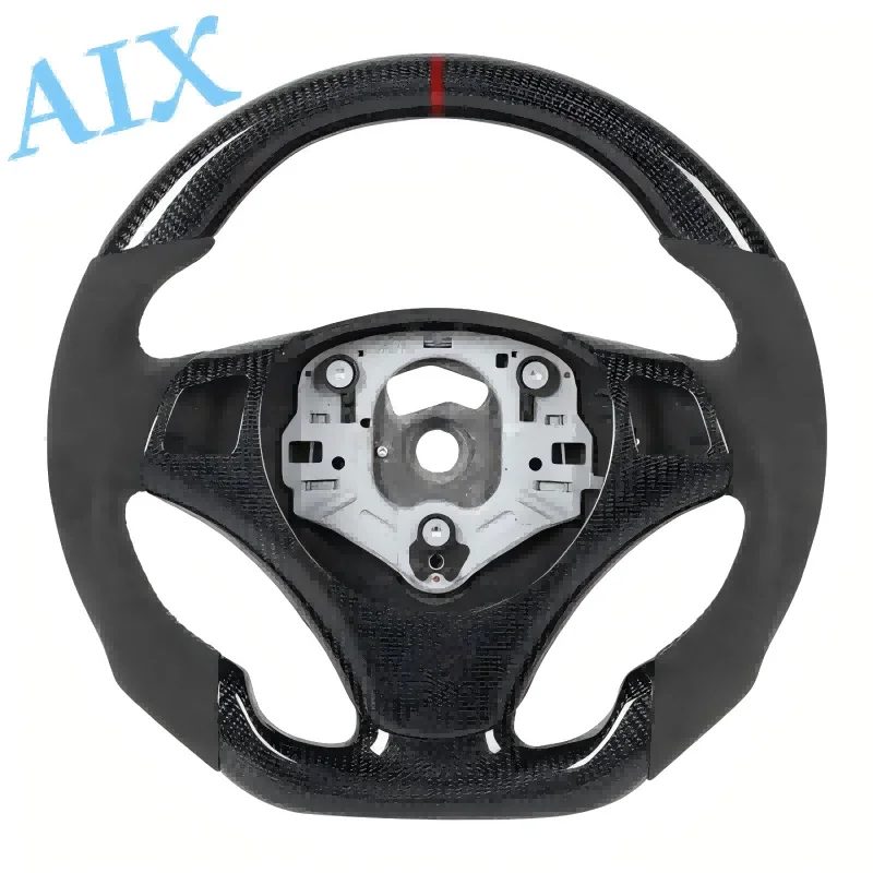

Fit for BMW E90 E92 E93 E82 E87 3 Series 320 325 330 M3 M2 X1 100% Real Carbon Fiber alcantara Steering Wheel