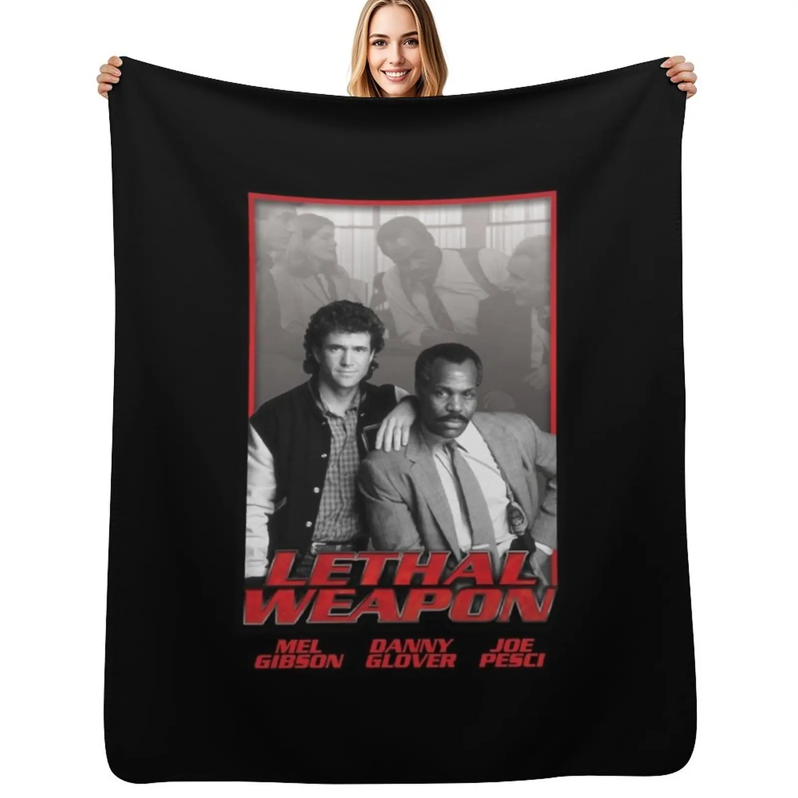 

Action Movie American Police Motivational Lethal Weapons Gifts Movie Fans Throw Blanket For Sofa Thin cosplay anime Blankets