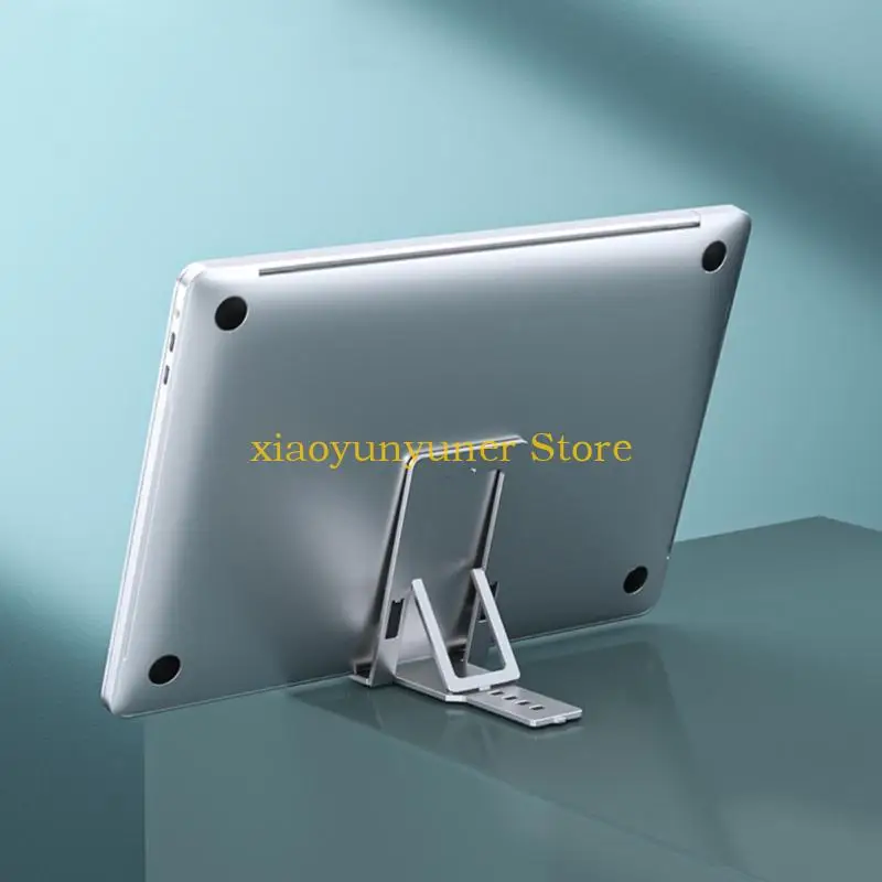 P9JB Foldable Aluminum Stand For Phones Tablets 4-12Inch Perfect Travel Companion For Easy Viewing and Lightweighted