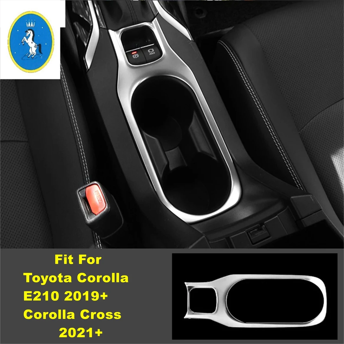 

For Toyota Corolla E210 2019 - 2024 / Corolla Cross 2021 - 2024 Car Front Water Cup Holder Panel Cover Trim Interior Accessories