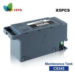 Caja de mantenimiento C9345 para Epson, tanque de tinta residual para L15150, L15160, L15158, L15168, L6578, L6558, WF-7820, 7830, ET-5800, 5880, 1-5 Uds.