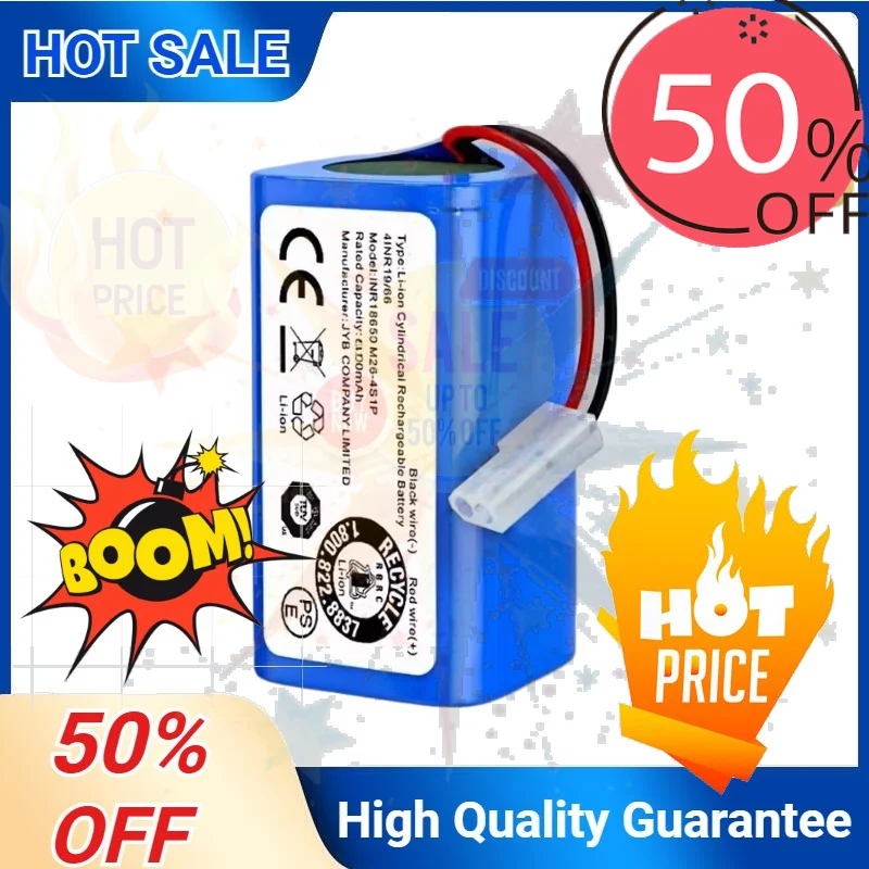 SWZY 14.4V Replacement Battery for XIOMI MIJIA Mi Robot Vacuum-Mop Essential G1 MJSTG1 H18650CH R30 R35 4S1P for Panasonic MC-WR