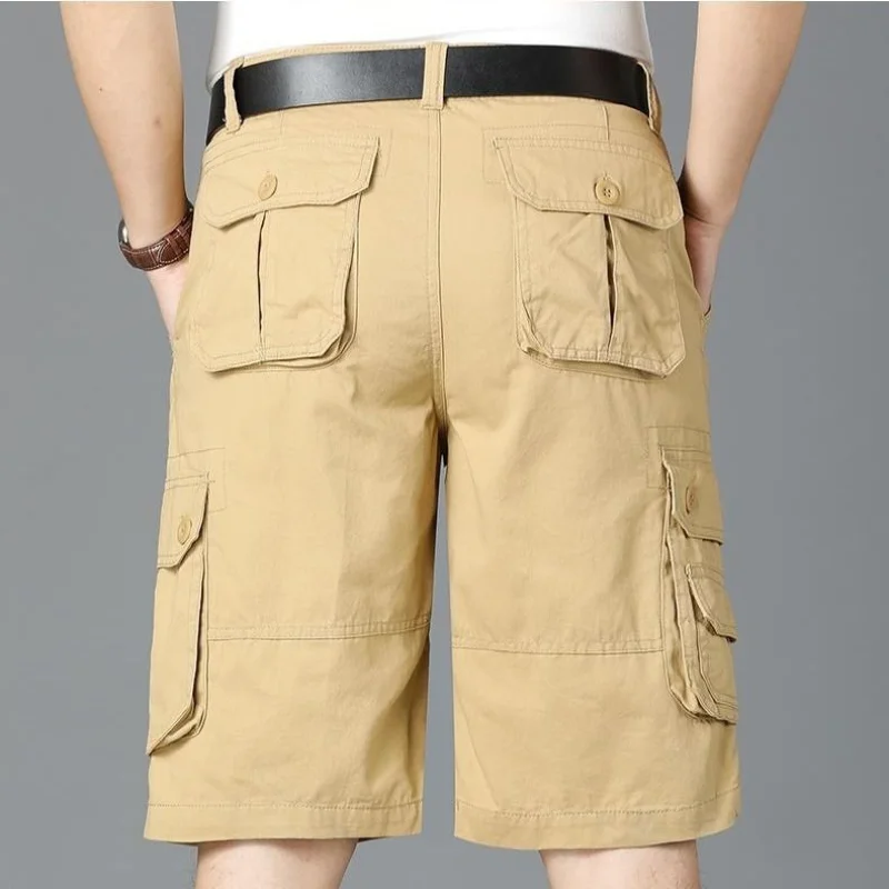 Big Size Men Oversize Cargo Shorts Summer Outdoor Essentials Male Streetwear Fashion Solid Vintage Casual Sport Short Pants 44